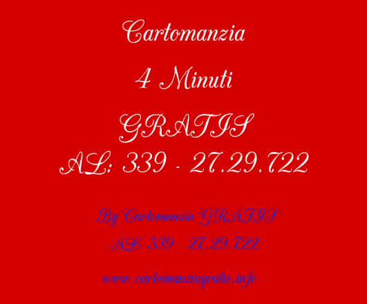 CARTOMANZIA 4 MINUTI GRATIS