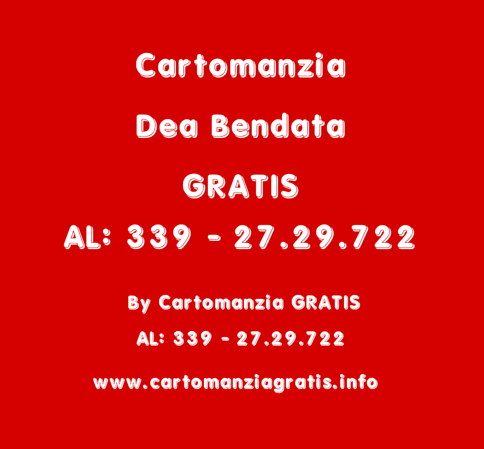 CARTOMANZIA DEA BENDATA GRATIS