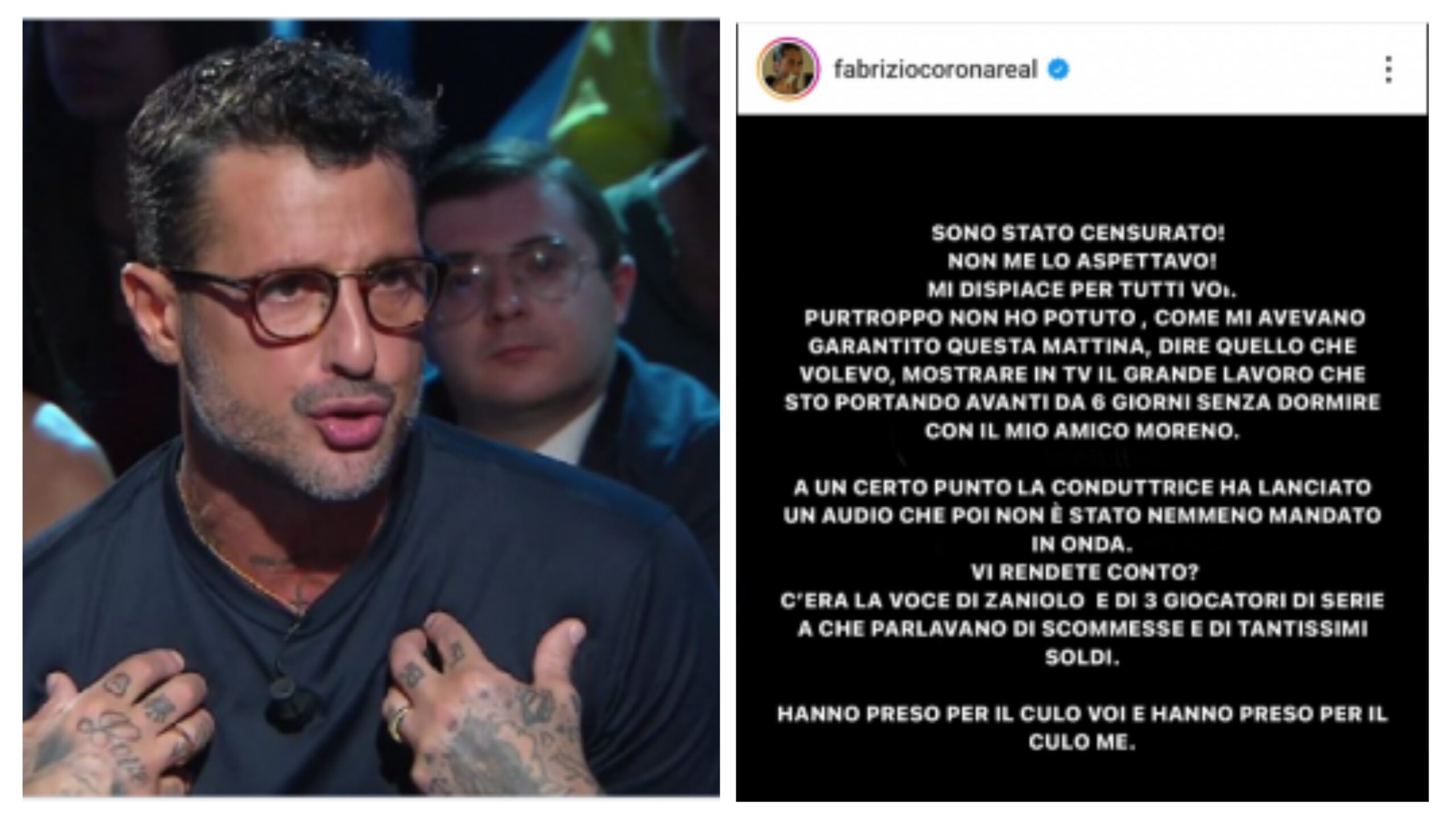 Scopri di più sull'articolo FABRIZIO CORONA LA COMMEDIA DELLE SUPERCAZZOLE CONTINUA