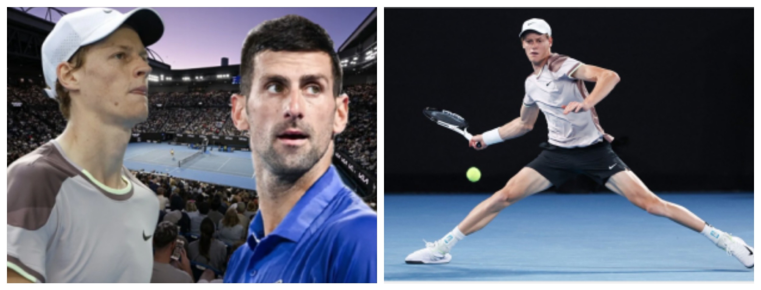 Scopri di più sull'articolo JANNIK SINNER BATTE NOVAK DJOKOVIC E CENTRA LA PRIMA FINALE SLAM DELLA CARRIERA